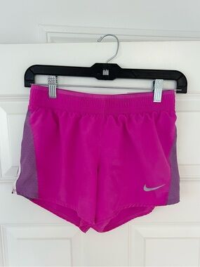 Nike Women’s Pink and Purple Athletic Shorts